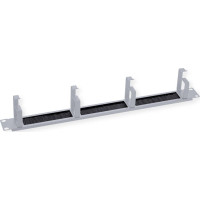 Roline 19" Cable Management 1 UH with Brush Seal, 4 Metal rings (G-Type), grey