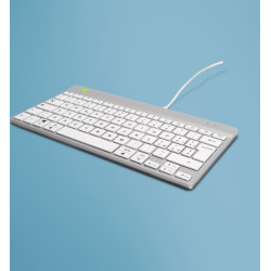 R-Go Tools R-Go Tastatur Compact Break IT-Layout Kabel            weiß