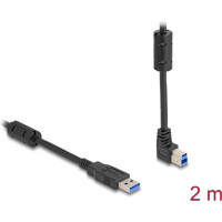 Delock USB 5 Gbps Cable Type-A male to Type-B male 90° upwards angled 2 m