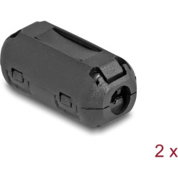 Delock Ferrit Core / Ferrit Ring for round cable 5 mm 2 pieces black