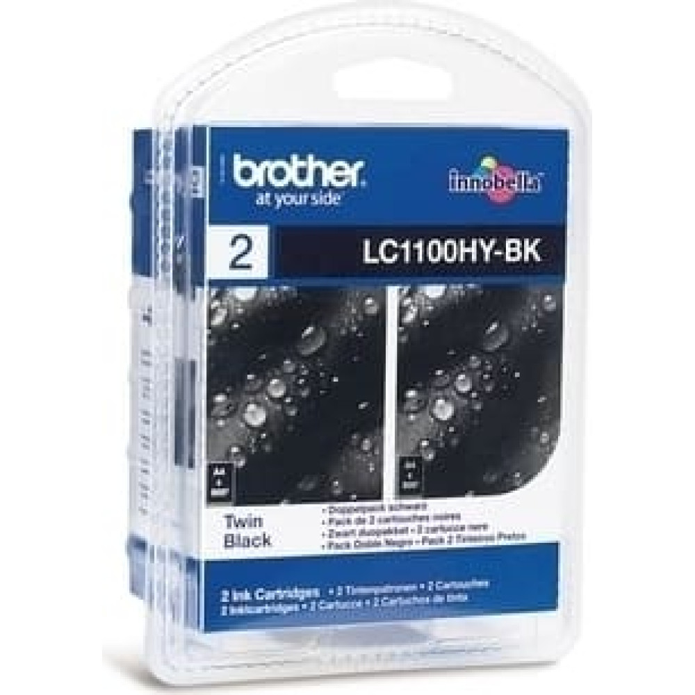 Brother Patrone Brother LC-1100HYBKBP2 Twin Pack mit Security-Tag
