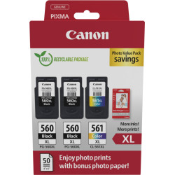 Canon 3712C012 ink cartridge 3 pc(s) Original High (XL) Yield Black, Cyan, Magenta, Yellow