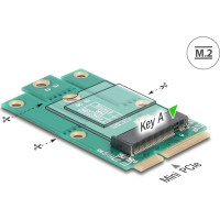 Delock Adapter Mini PCIe male to M.2 Key A slot