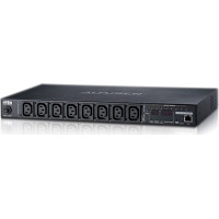 Aten PE6208G IP-Fernschaltsteckdose, 8 Port, 1HE, 7xC13, 1x C19 , 16A, Energiemessung