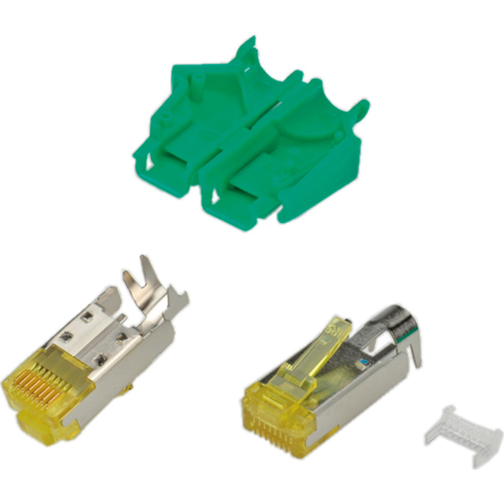 Hirose TM31 Stecker geschirmt, Tülle grün, 50 Stück