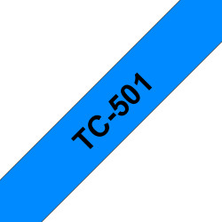 Brother TC-501 marķēšanas lenta Melns uz zila