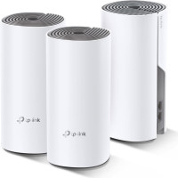 Tp-Link Deco E4 (3-pack) Divkāršā frekvenču josla (2.4 GHz / 5 GHz) Wi-Fi 5 (802.11ac) Balts, Pelēks 2 Iekšējs