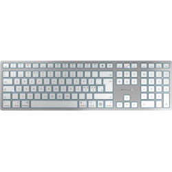 Cherry KW 9100 SLIM FOR MAC tastatūra Universāls USB + Bluetooth QWERTY Angļu Sudrabs