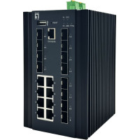 Level One LevelOne IGU-2072 tīkla pārslēgs Vadīts L2+ Gigabit Ethernet (10/100/1000) Melns