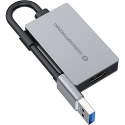Conceptronic ABBY22G USB grafiskais adapteris 1920 x 1080 pikseļi Pelēks
