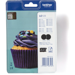 Brother LC123BKBP2DR ink cartridge 1 pc(s) Original Black