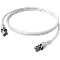 Easylan DualBoot® PushPull Patch Cable Cat.6A (Class EA), S/FTP, RJ45 / RJ45, white, 10 m