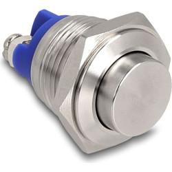 Delock Push Button for Installation 16 mm 2 x Screw Terminal actuator very high