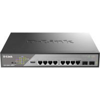 D-Link DSS-200G-10MPP/E 10-Port Switch, Desktop Gigabit PoE Surveillance  242W