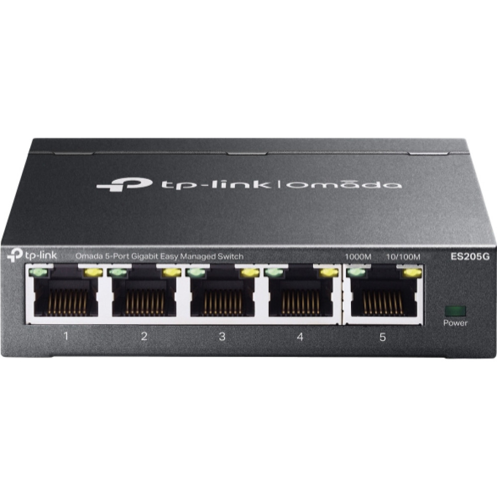 Tp-Link Technologies TP-Link Omada ES205G network switch Managed Gigabit Ethernet (10/100/1000) Black