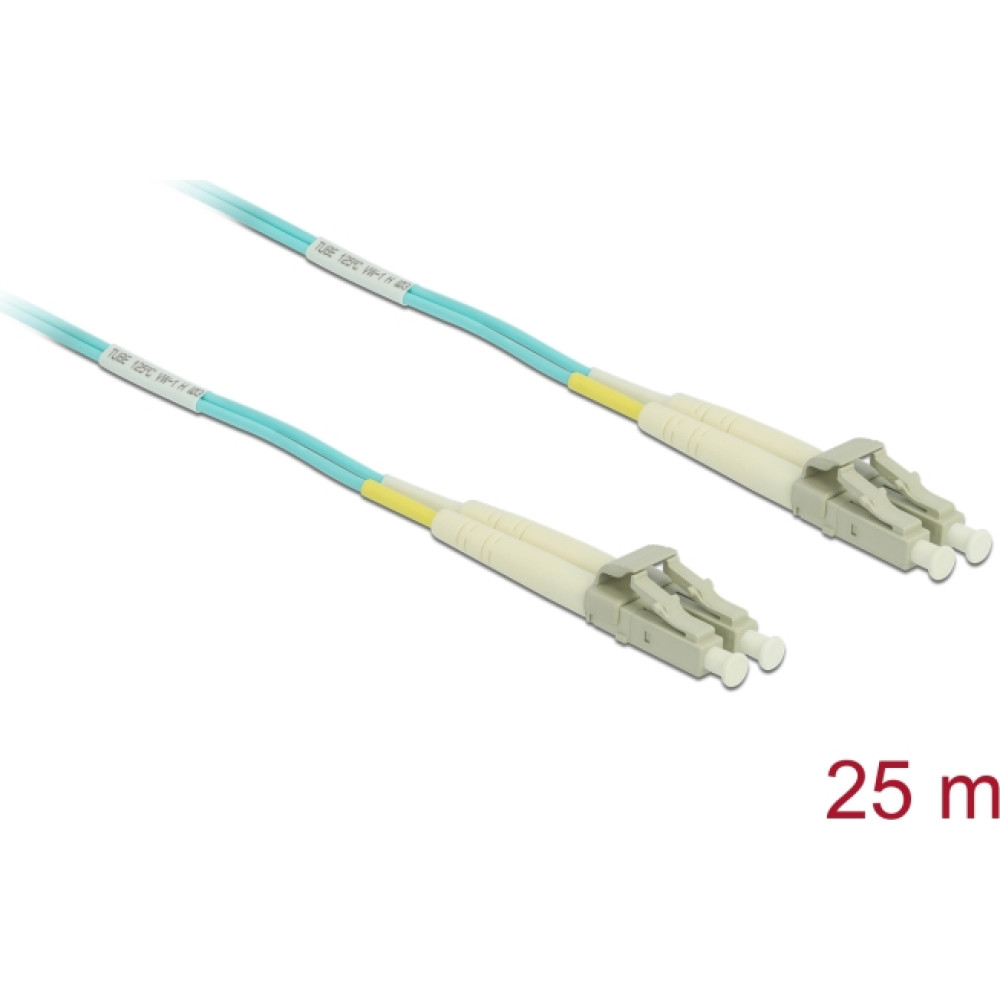 Delock Cable Optical Fibre LC Duplex Multi-mode OM3 25 m