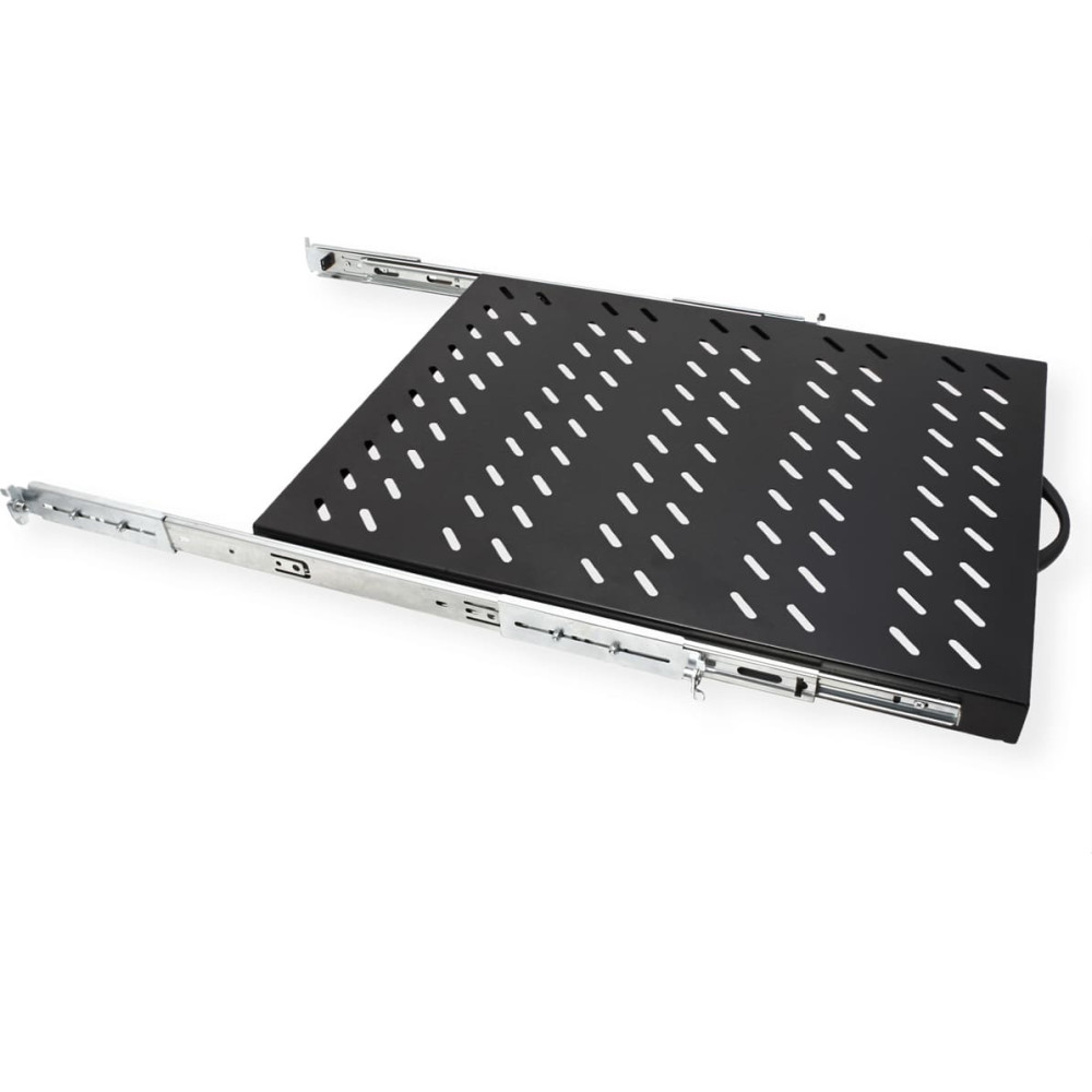 Value 19" 1U Extendable Sliding Shelf for Cabinets, 420 x 568 mm, max. load 25 kg