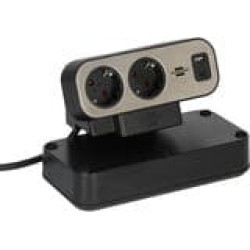 Brennenstuhl Duplex Tischsteckdose 1x USB A & C, 10x Schuko