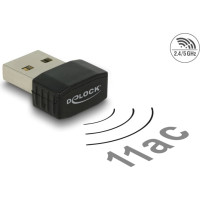 Delock USB 2.0 Dual Band WLAN ac/a/b/g/n Nano Stick 433 + 150 Mbps