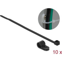 Delock Mounting Clamp 7.9 mm with Cable Tie L 250 x W 3.6 mm black