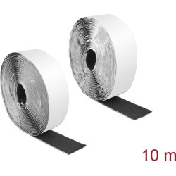 Delock Hook-and-loop tape self-adhesive L 10 m x W 50 mm black