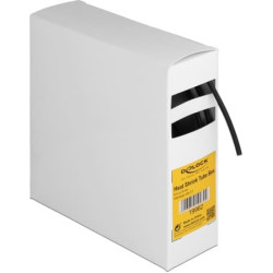 Delock Heat shrink tube Box, with inside adhesive, shrinkage ratio 3:1, 5 m x 2.4 mm black