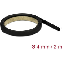 Delock Heat Shrink Tube 2 m x 4 mm Shrinkage Ratio 4:1 black