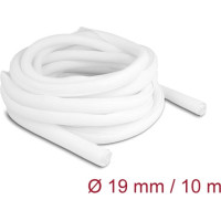 Delock Braided Sleeve self-closing 10 m x 19 mm white