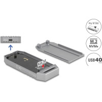 Delock M.2 NVMe SSD Enclosure USB 40 Gbps - tool free