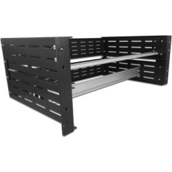 Delock 19″ DIN Rail Bracket 4U, black