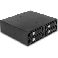 Delock 5.25″ Mobile Rack for 4 x 2.5″ SATA / SAS HDD / SSD 12 Gb/s