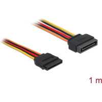 Delock Extension Cable Power SATA 15 Pin male > SATA 15 Pin female 100 cm