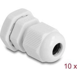Delock Cable Gland PG7 10 pieces grey