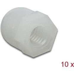 Delock Protective cap hexagon with inside thread for screw M6 natural 10 pieces