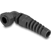 Delock Cable Gland with strain relief 90° angled PG9 black