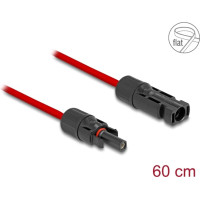 Delock DL4 Solar Flat Cable male to female 60 cm red