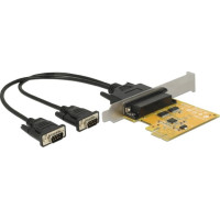 Delock PCI Express x1 Card to 2 x Serial RS-232 high speed 921K ESD protection