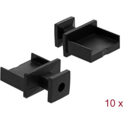 Delock Dust Cover for USB Type-A female with grip 10 pieces black