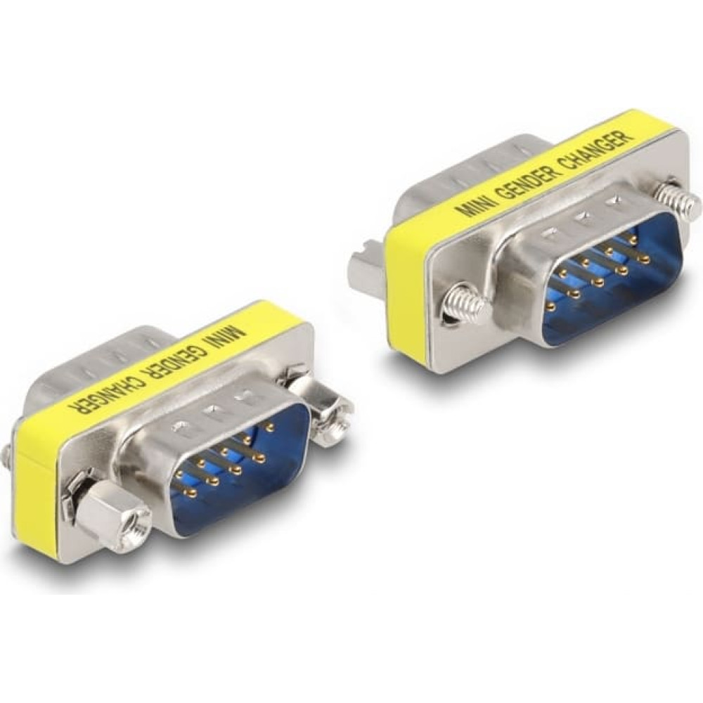 Delock D-Sub 9 pin Gender Changer male to male (screws)