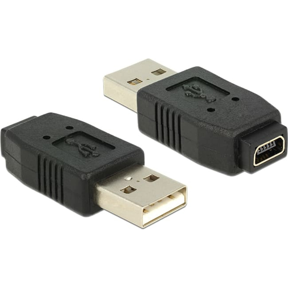 Delock Adapter USB 2.0 A male  mini USB B 5 pin female