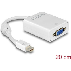 Delock Adapter mini Displayport 1.1 male  VGA female Passive white