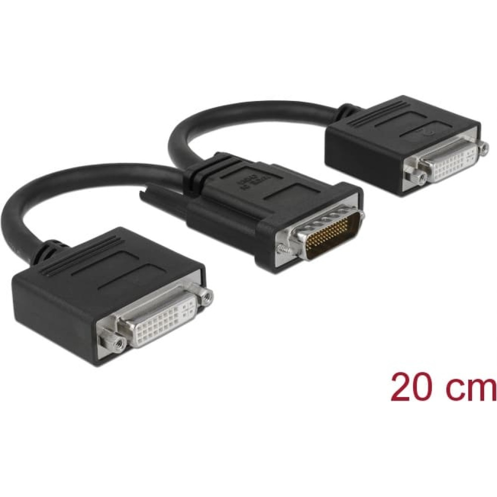 Delock Adapter DMS-59 male > 2 x DVI 24+5 female 20 cm