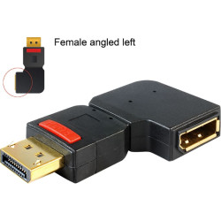 Delock Adapter Displayport 1.1 male  Displayport female angled left