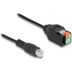 Delock Cable RCA jack to Terminal Block Adapter with push-button 15 cm