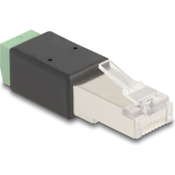 Delock RJ45 plug to Terminal Block Adapter 2 pin