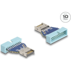Delock USB 10 Gbps Adapter Pin Header male to internal USB Type-E Key A male