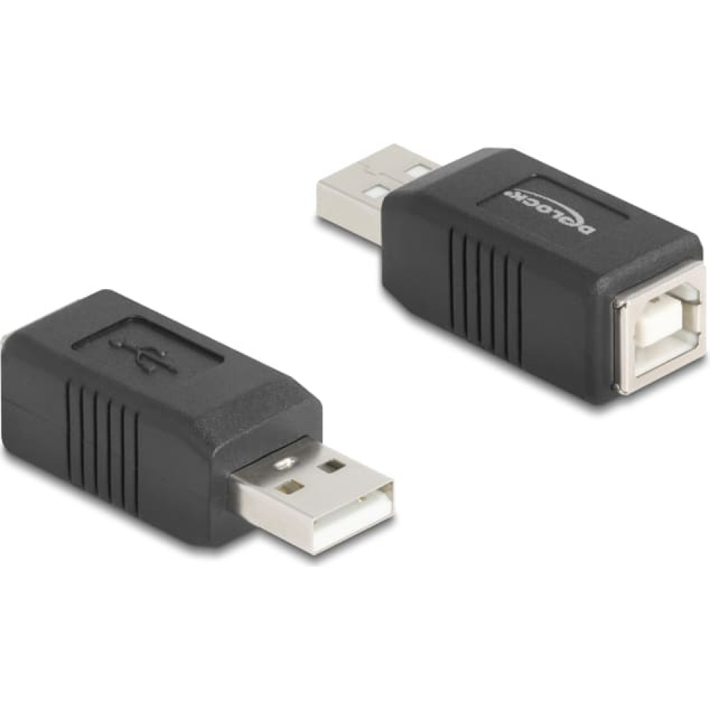 Delock USB 2.0 Adapter USB Type-A male to USB Type-B female