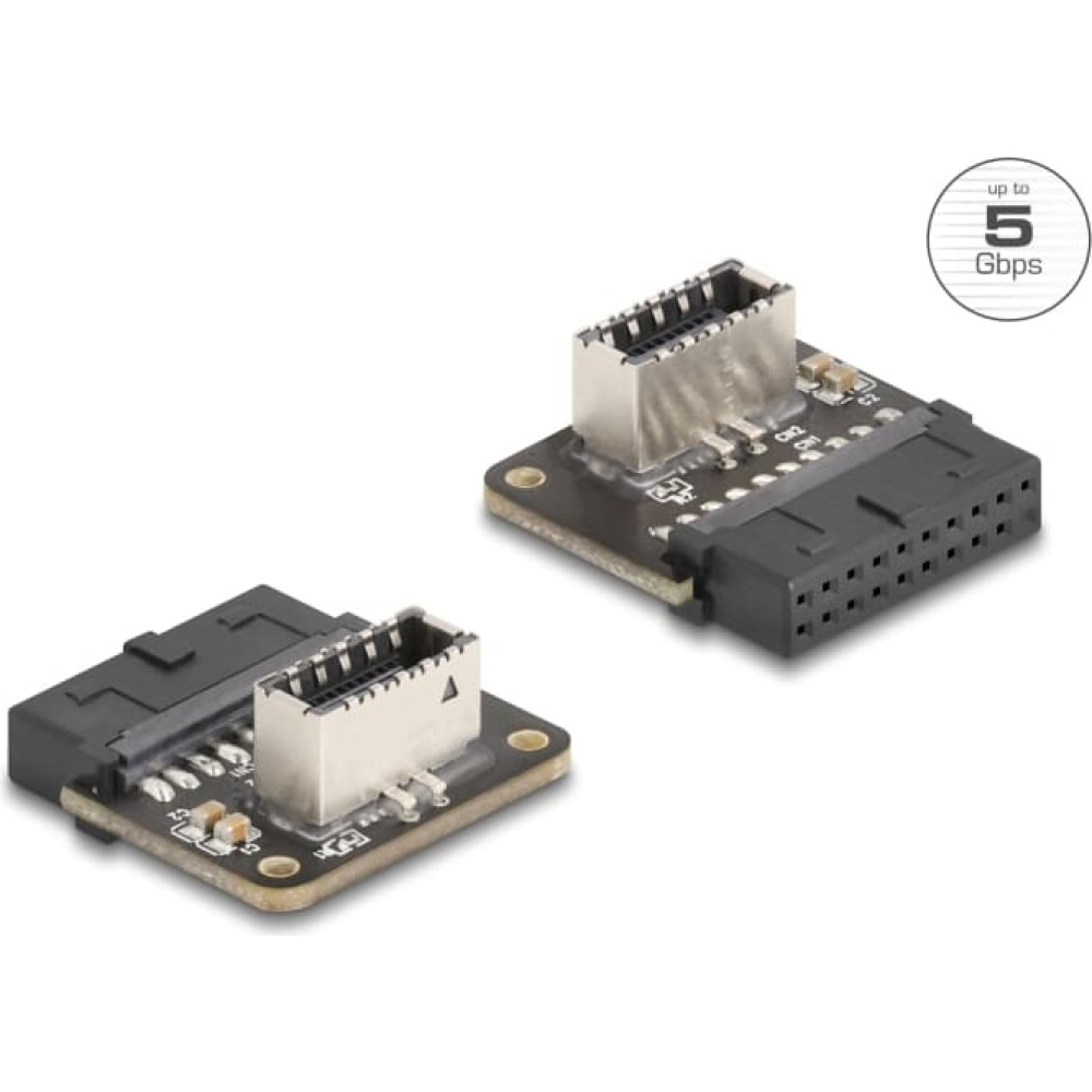 Delock USB 5 Gbps Adapter Pin Header female to internal Type-E Key A female angled