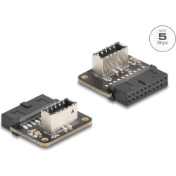 Delock USB 5 Gbps Adapter Pin Header female to internal Type-E Key A female angled
