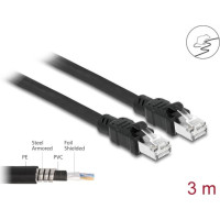 Delock Network cable RJ45 Cat.6A F/UTP with inner metal sheath 3 m